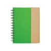 Spiral Notebook With Sticky Notes & Pen 5.75" x 7.25" - Green-Lime