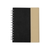 Spiral Notebook With Sticky Notes & Pen 5.75" x 7.25" - Black