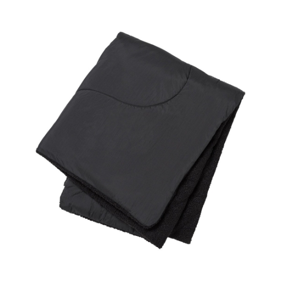 Aura Eco Friendly Boucle Sweater Fleece Blanket - Black