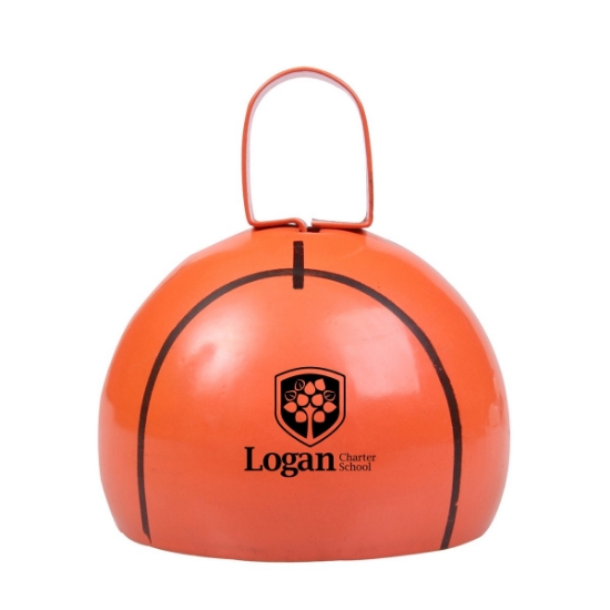 Basketball Shape Cow Bell