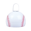 Baseball Shape Cow Bell - White
