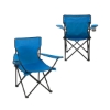 Folding Captains Camping Chair - Blue-Reflex