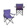 Folding Captains Camping Chair - Purple