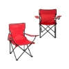 Folding Captains Camping Chair - Red