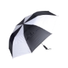 58" Arc Vented Auto Open Golf Umbrella - Black-White
