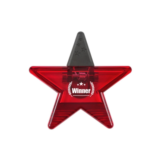 Recycled PS Star Shape Magnetic Memo Clip
