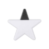 Recycled PS Star Shape Magnetic Memo Clip - White