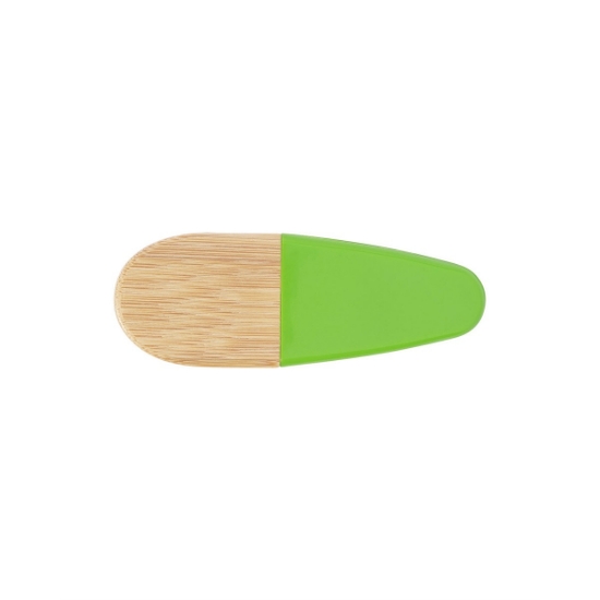 Recycled PS & Bamboo Magnetic Memo Clip - Lime Green