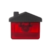 Recycled PS House Shape Magnetic Memo Clip - Translucent Red