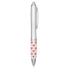 Valentine & Heart Health Recycled ABS Ballpoint Pen - Silver