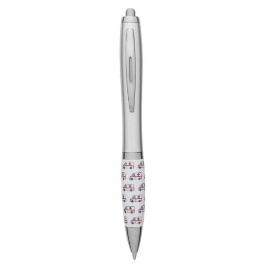Healthcare First Responder Ambulance Recycled ABS Ballpoint Pen - Silver