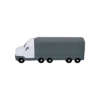 Semi-Trailer Truck Shape Stress Ball - White