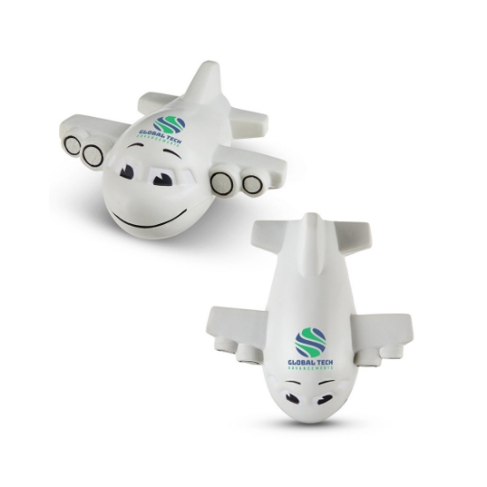 Smiling Airplane Shape Stress Ball