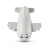 Smiling Airplane Shape Stress Ball - Gray
