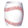 Baseball Can And Beverage Holder - White