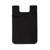 Econo Silicone Mobile Cell Phone Wallet - Black