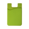 Econo Silicone Mobile Cell Phone Wallet - Green-Lime