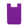 Econo Silicone Mobile Cell Phone Wallet - Purple