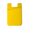 Econo Silicone Mobile Cell Phone Wallet - Yellow