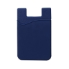 Econo Silicone Mobile Cell Phone Wallet - Blue-Navy