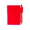 Clear-View Jotter Notebook & Pen 3.375" X 4.125" - Translucent Red