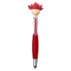 Multicultural Screen Cleaner With Stylus Pen - Red