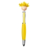 Multicultural Screen Cleaner With Stylus Pen - Yellow