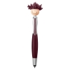 Multicultural Screen Cleaner With Stylus Pen - Burgundy
