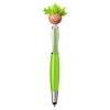 Multicultural Screen Cleaner With Stylus Pen - Green-Lime