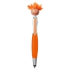 Multicultural Screen Cleaner With Stylus Pen - Orange