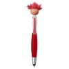 Multicultural Screen Cleaner With Stylus Pen - Red