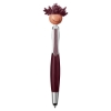 Multicultural Screen Cleaner With Stylus Pen - Burgundy