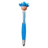Multicultural Screen Cleaner With Stylus Pen - Electric Blue