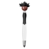 Multicultural Screen Cleaner With Stylus Pen - Black