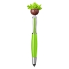 Multicultural Screen Cleaner With Stylus Pen - Green-Lime