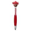 Multicultural Screen Cleaner With Stylus Pen - Red