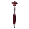 Multicultural Screen Cleaner With Stylus Pen - Burgundy