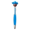 Multicultural Screen Cleaner With Stylus Pen - Electric Blue