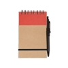 Pocket Note Jotter Notebook & Pen 3" X 5" - Red