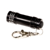 Micro 3 LED Flashlight With Keychain - Black