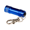 Micro 3 LED Flashlight With Keychain - Blue