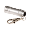 Micro 3 LED Flashlight With Keychain - Silver