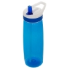 28 oz Wave Bottle With Flip Up Straw - Translucent Blue