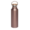 20 oz Vacuum Insulated Water Bottle With Bamboo Lid - Gold-Rose