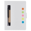 Stowaway Sticky Jotter With Pen - White