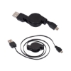 Retractable USB Cable Adapter - Black