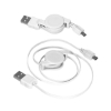Retractable USB Cable Adapter - White