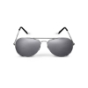 Mirrored Aviator Sunglasses - Silver