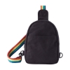 Rainbow Pride Recycled Cotton Crossbody Bag - Rainbow
