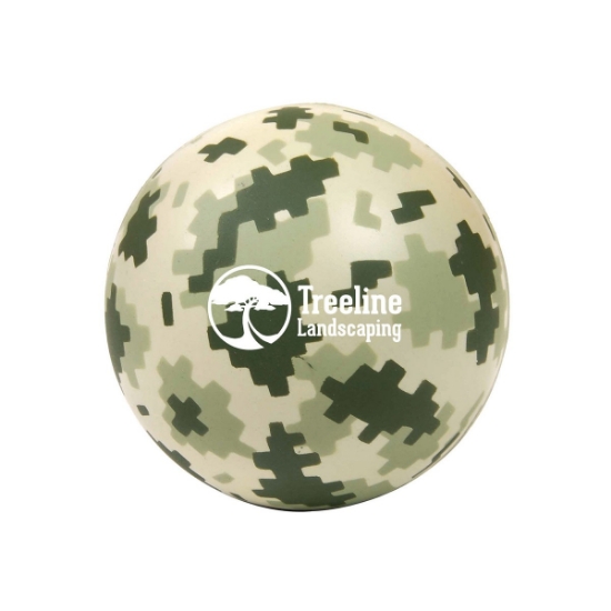 Digi Camo Round Stress Ball